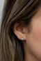 Heliophilia Silver Pendientes de Plata de Ley 925 con Oro Rosa y Circón